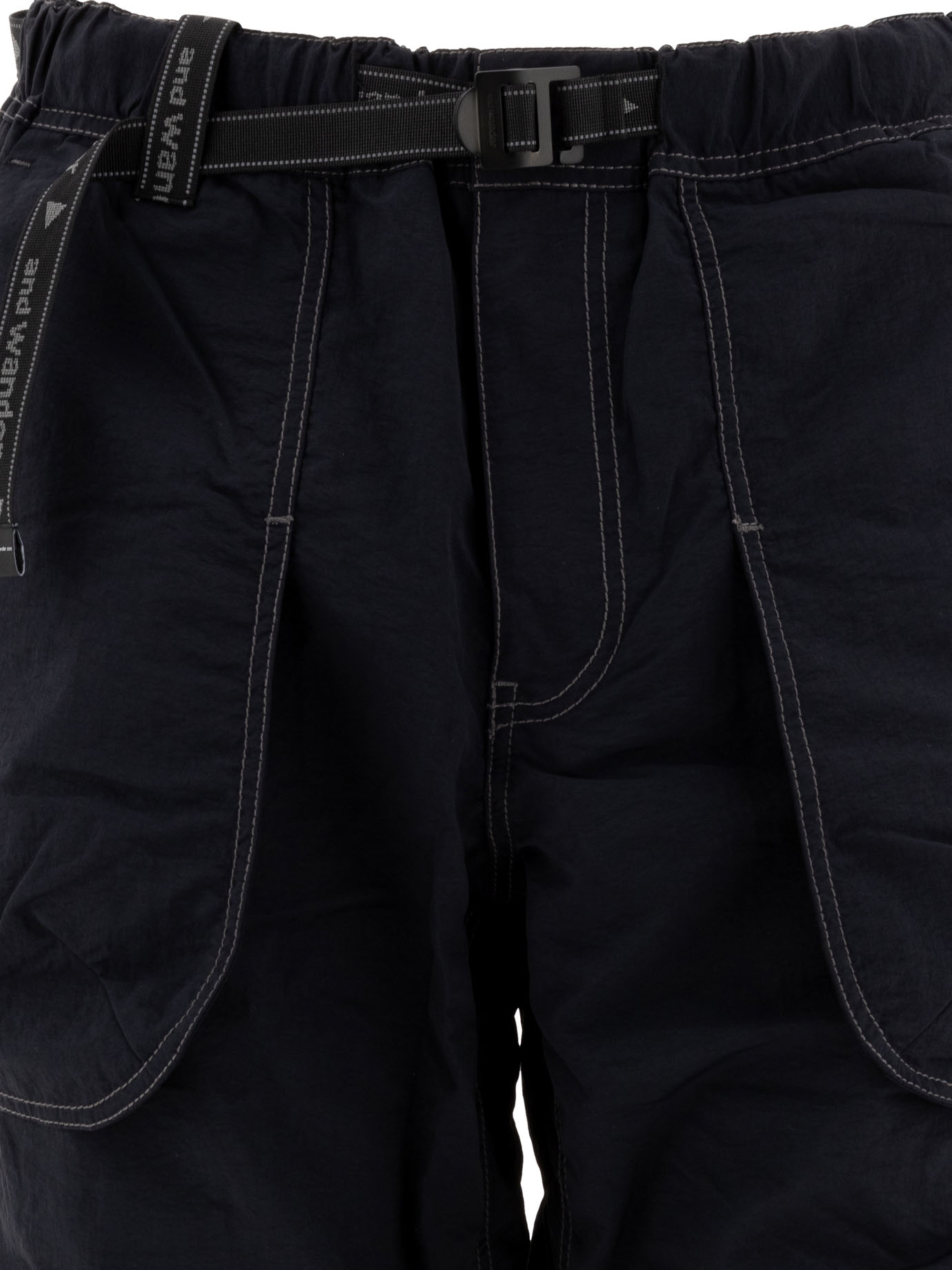 AND WANDER Black   NY Taffeta Hiker 2Way trousers